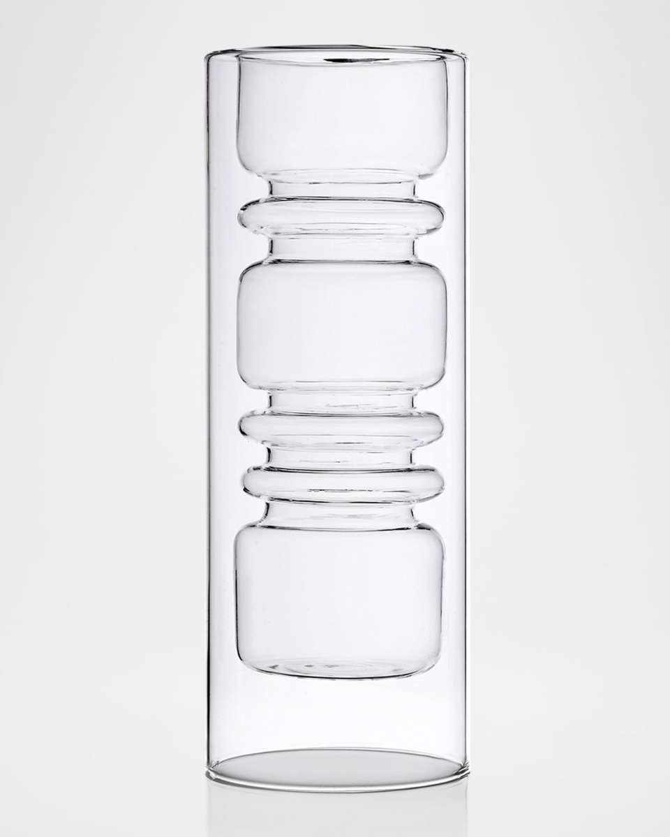 Rings Double-Walled Vase, 11.8"